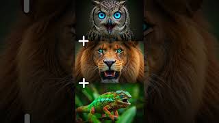Liochamelowl Hybrid: The King of Camouflage and Silent Predators | #lion #owl #chameleon