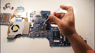 Replace thermal paste on GPU, CPU and to Clean Laptop Fan hp dv6 do it yourself DIY