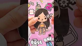 1-2🧚‍♀️Toca Jennie Choose ONE Outfit and Hairstyle Toca Life Character #shorts #tocaboca #lilyumart