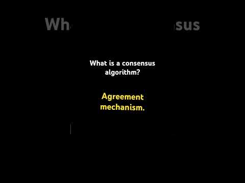 What is a consensus algorithm?• Agreement mechanism. #blockchain #solidity #blockchaintechnology