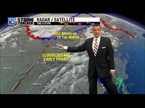UPDATE at 7:28pm.... your Storm Tracker Forecast as it just appeared during News10abc on FOX23....