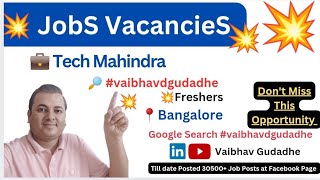 Banglore Jobs | Bengaluru Jobs #banglorejobs #bengalurujobs #bpojobs #techmahindrajobs #bpo