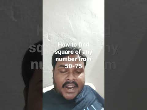 find out square of any number from 50-75 #shorts #viral
