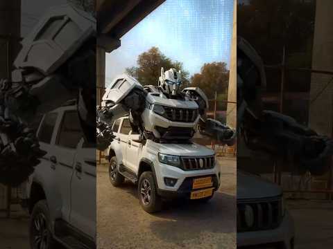 It starts as a Car 🚗but wait for the TRANSFORMATION! 🤯🤖 #robot #cartransport #transformers