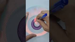 Pink & Blue Spirograph Burn – Hypnotic Fire Art #PinkAndBlue #FireArt #BurningArt #Satisfying
