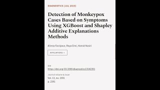 Detection of Monkeypox Cases Based on Symptoms Using XGBoost and Shapley Additive Exp... | RTCL.TV
