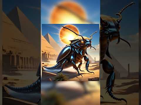 Mythical Creature Khepri Ancient Egypt beetle that pushes the sun. #music #beats #slowedandreverb