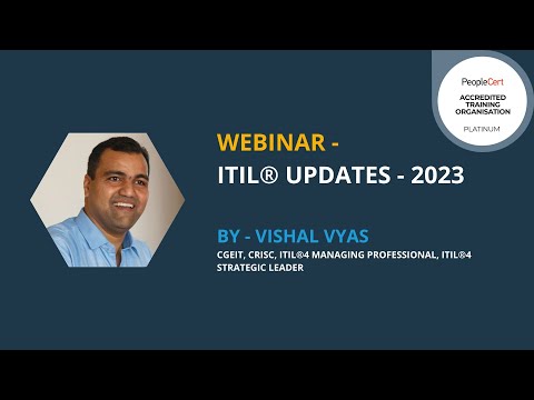 Free Webinar - ITIL Updates 2023 - By Vishal Vyas