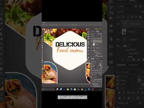 Menu card Design #viralshort