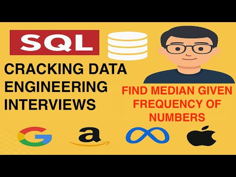 Find Median from Frequency – SQL Interview Challenge from FAANG!