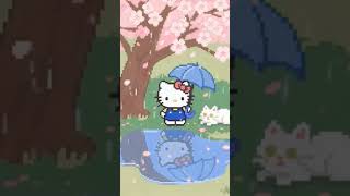 🉑爱的像素Hello Kitty小猫影片 #hellokitty #萌系 #像素風格