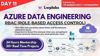 Day 11 ~ RBAC Role Based Access Control ~ Azure Data Engineering ~ +918688653827 /+14704618999