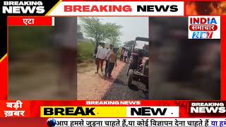 ठेकेदार द्वारा मानकों के विपरीत कराया सडक निर्माण