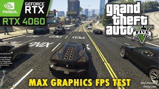 GTA V test on RTX 4060 and i5 12400f in all settings.