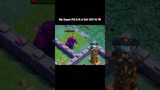 My Super Pekka Got High IQ 😂 - COC | #clashofclans #cocshorts #shorts