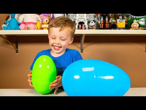 Huge Surprise Eggs with Isaac Toys for Boys | Kinder Playtime It's a Toy Party!