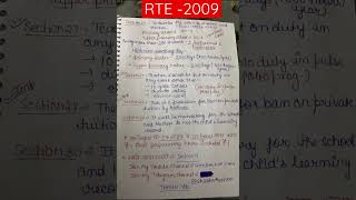 RTE -2009 (All Sections) #kvs #kvsprt #kvsexam2023 #kvspreparation #shorts #viral #trending #kvs_prt