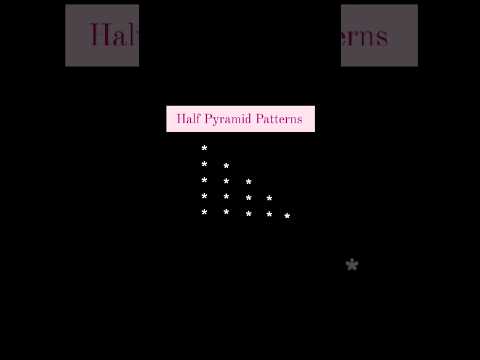 How to create half pyramid patterns program in java// half pyramid patterns// java program  pyramid