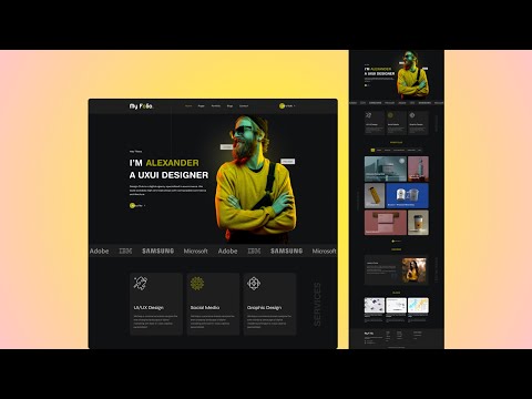 Responsive Portfolio Website Design Using HTML And CSS | Part-1/2