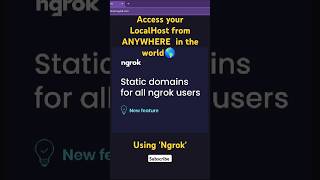 Ngrok Static Domain | Put your localhost online | How to setup correctly | #ngrok #domain #localhost
