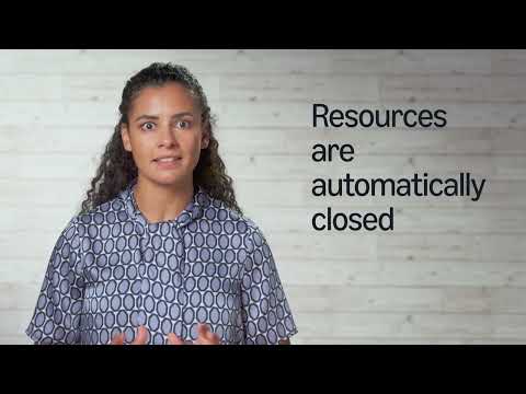 Using Try with resources