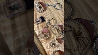 Brown recluses in pendants #spiders #woodworking #epoxyart  #resinart #resincharms #spooky