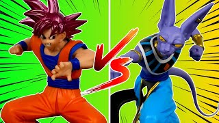 Why You Should Buy These NEW Goku & Beerus Figures | Match Makers SSJ God Goku VS Beerus