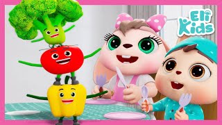 Vegetable Go Marching | Encourage Kids To Eat Green | Eli Kids Educational Rhymes