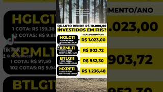 10 mil reais em fundo imobiliário#dividendos #investidor #fiis #fii #fundosimobiliarios #monyinvest