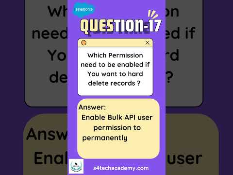 Salesforce Admin Data Management Q17