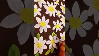 White Flowers 🤍 🖌️🎨🪷 #acrylicpaintings #painting #artchannel #floralpainting #artist #flowers