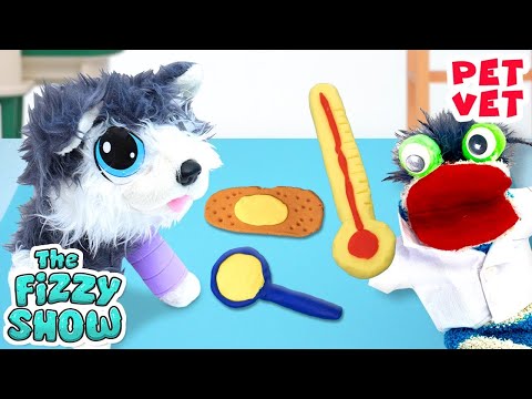 Fizzy The Pet Vet Makes Easy DIY Miniature Play-Doh Doctor Set 🚑 | Fun Videos For Kids