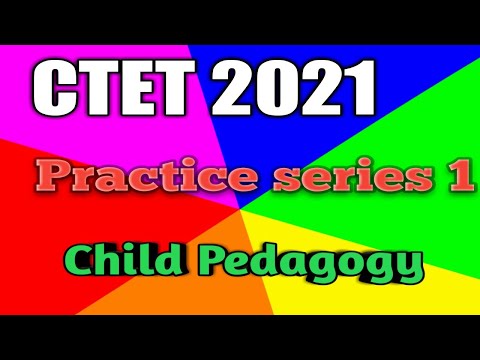 CTET 2021/ MCQ/ PRACTICE SET-1 #ctetctet  #childpedagogy  #mcqs #education