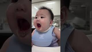 Funny boy eating japanese food ❤️#eating #baby #viralshorts