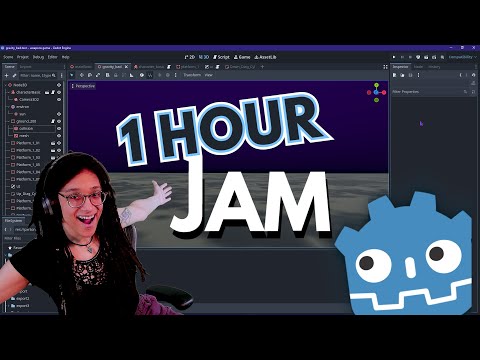 I made a space platformer in Godot! ...In 1 Hour
