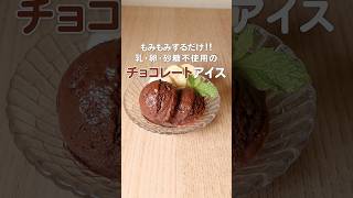 モミモミするだけで簡単！乳・卵・砂糖不使用！本格濃厚チョコレートアイス #簡単レシピ #ヴィーガンアイス #shorts