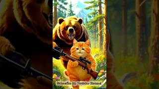 "A Jungle War Started Because of One Naughty Cat"#JungleWar#FunnyAnimals#CatVsBear#TigerAttack