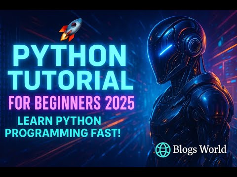 Python Tutorial for Beginners 2025 🚀 Learn Python Programming Fast!