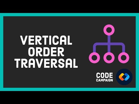 Vertical Order Traversal (Data Structures and Algorithms #15)(Binary Tree #6)