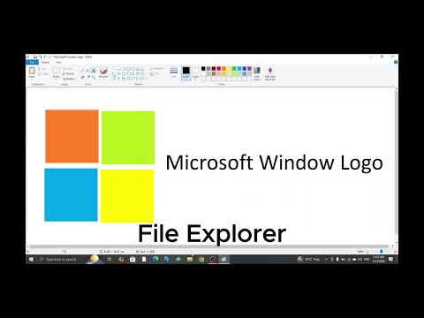 Create MS logo MS Paint | Step by Step MS Paint Logo Design | MS Paint Logo Design