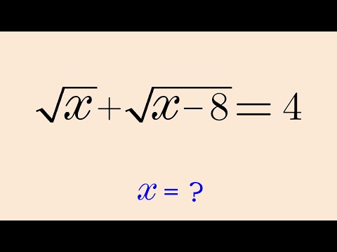 Nice Square Root Algebra Problem | Radical Equation