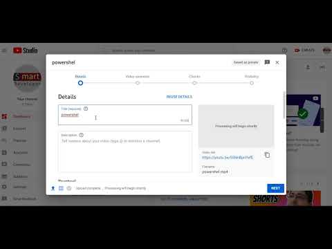 Upload YouTube video on your channel.