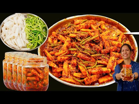 सर्दियों में बनाए मूली मिर्ची का टेस्टी अचार जो सालभर चले | Mooli Ka achar recipe | Kabitaskitchen