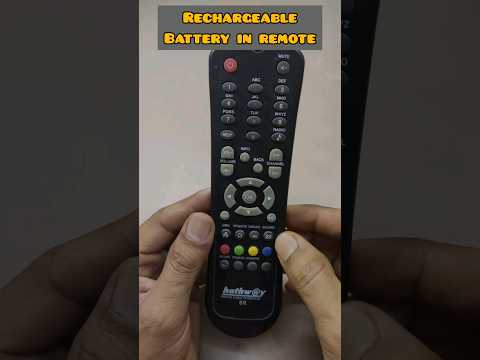 Installation of rechargeable battery in tv remote| lithiumbattery with charging module#shorts
