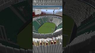 Can an Ai build a sports stadium?  #aibuild #minecraft