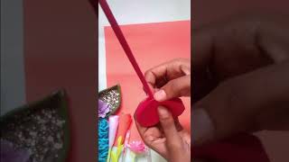 Diy paper heart pen craft | easy craft idea #shorts#ytshort#diyshort#shortvideo#diy