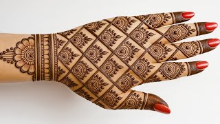Easy simple full back hand side | Arabic mehndi designs| mehandi design | mehendi design| latest