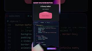 Gooey SVG Filter Button #html #css #js #coding