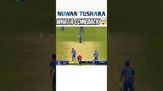 Nuvan TUSHARA bowling 🔥#sat2025#cricketshorts#trendingshorts#shortsviral#shortsfeed New cricketvideo