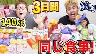 【3日間】ガリが140kg超のデブと同じ食事をしたら何キロ太るのか！？【デカキンさん】